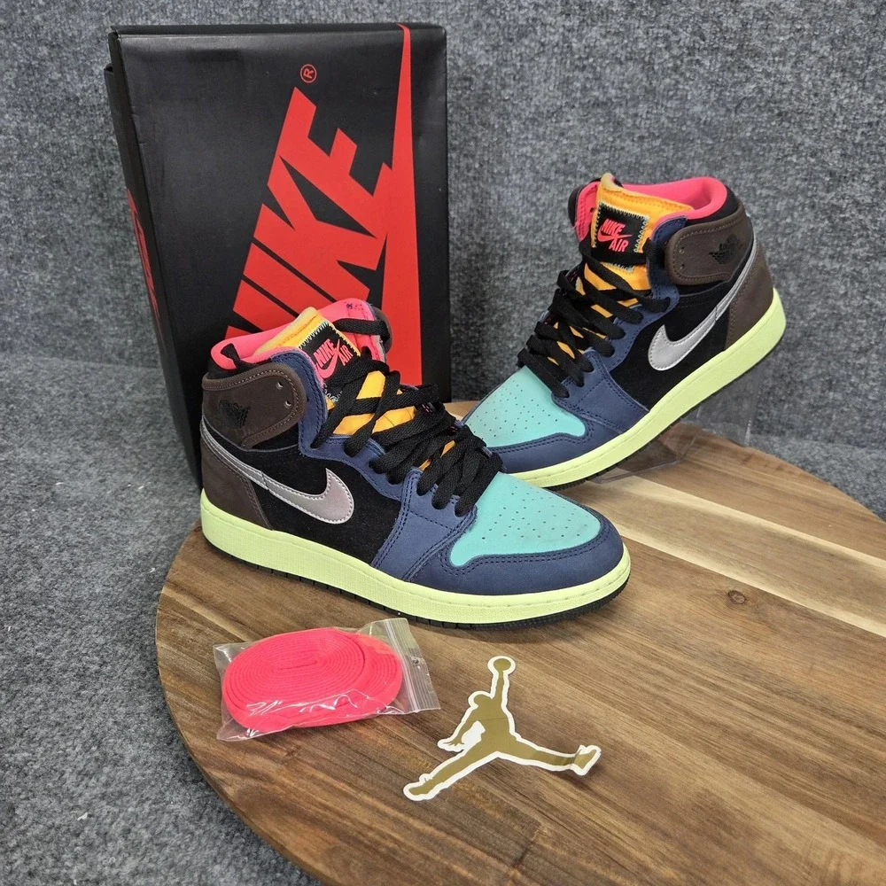 Nike Air Jordan 1 Retro High OG Bio‎ Hack Shoes Youth Size 5Y Multi 575441-201